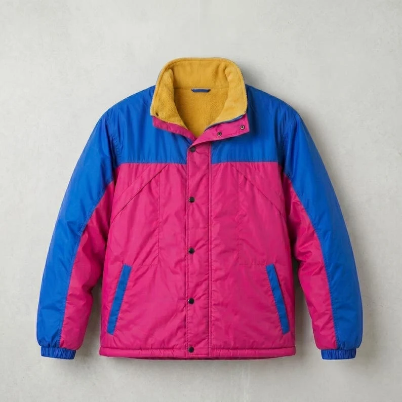 Oliver Tree Inspired 90s Retro Colorblock Windbreaker