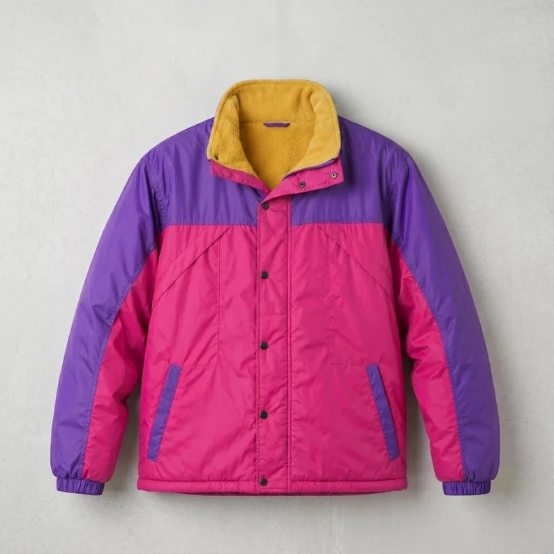 Oliver Tree Inspired 90s Retro Colorblock Windbreaker
